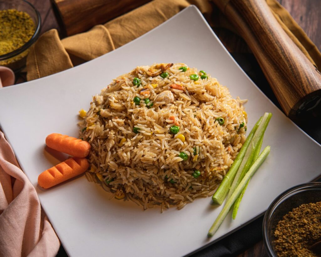Plate of fried rice